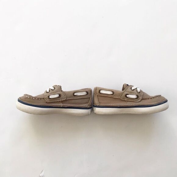 Sperry Cruz Jr. Beige boat shoes EUC size 6 - Picture 3 of 7